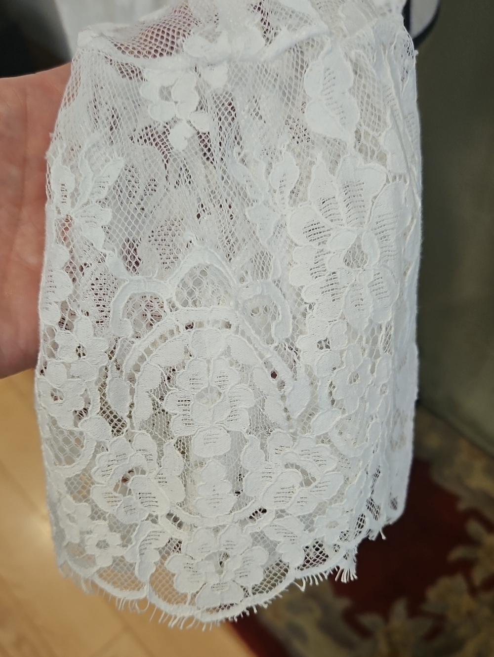 Free People Aurelia Lace V-Neck Mini Dress - Picture 7 of 13